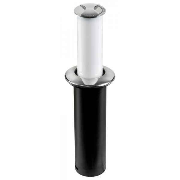 Lámpara de mesa LED retráctil Aurora con bisel redondo de acero inoxidable - N°3 - comptoirnautique.com