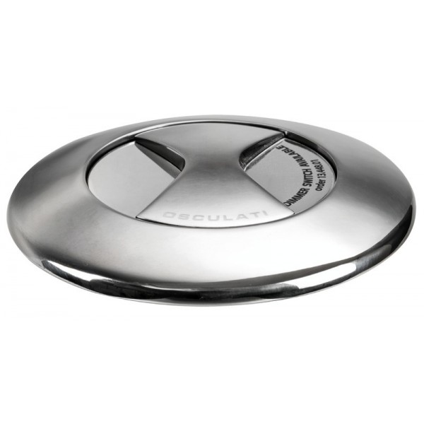 Lámpara de mesa LED retráctil Aurora con bisel redondo de acero inoxidable - N°7 - comptoirnautique.com