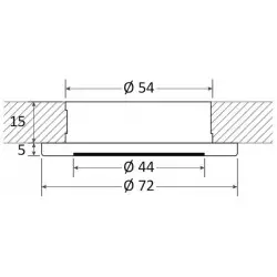 LED-Einbaustrahler Polis weiß