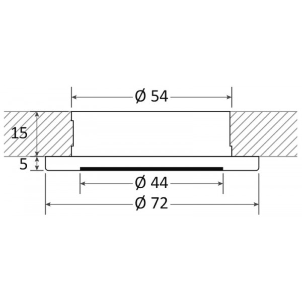 Faretto da incasso Polis LED dimmerabile bianco e rosso - N°2 - comptoirnautique.com