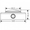 Plafonnier LED extérieur blanc corps en ABS - N°2 - comptoirnautique.com