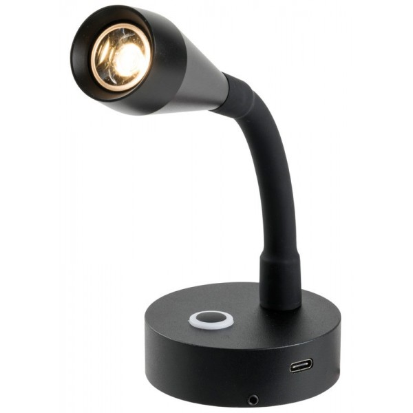 Foco LED articulado negro - N°1 - comptoirnautique.com