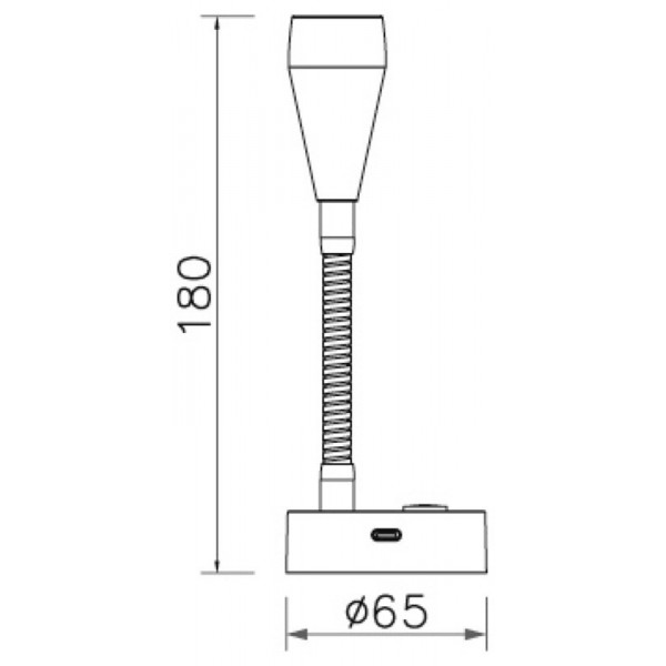 Foco LED articulado negro - N°2 - comptoirnautique.com
