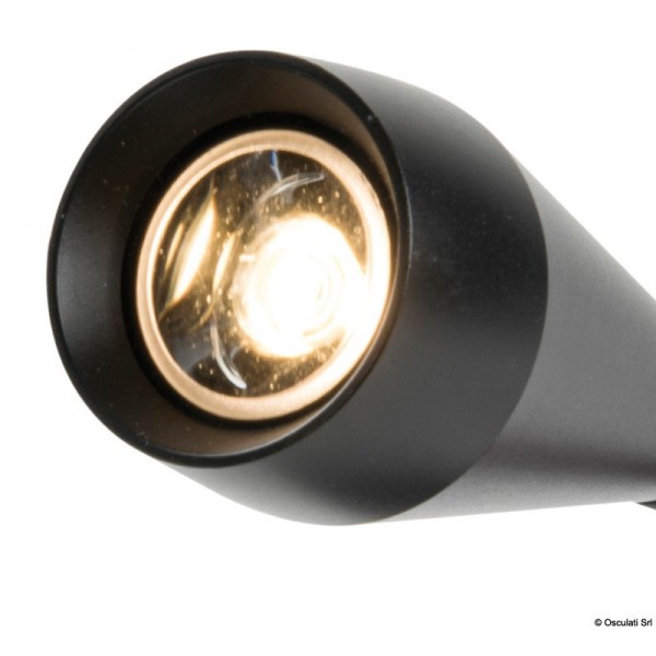 Foco LED articulado negro - N°3 - comptoirnautique.com