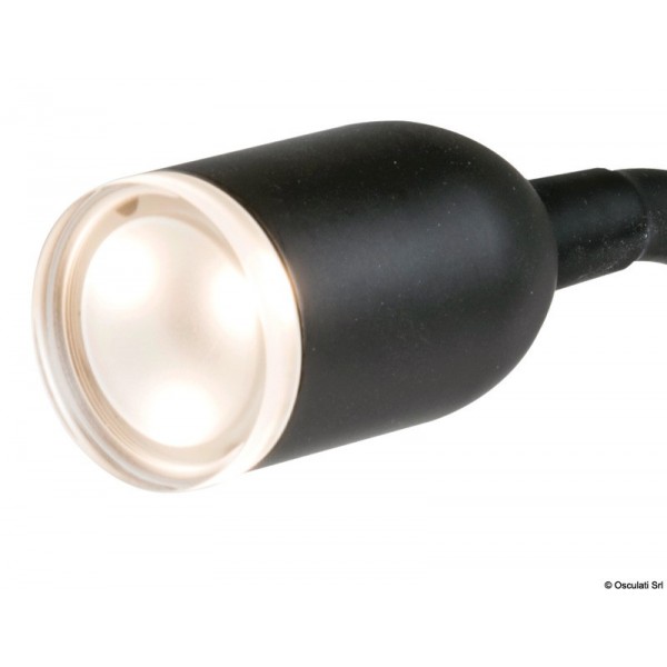240 mm black articulated LED spotlight - N°3 - comptoirnautique.com