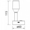 Foco LED satinado - N°2 - comptoirnautique.com