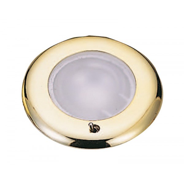 Plafonnier LED à encastrement SOLE dorée switch - N°1 - comptoirnautique.com