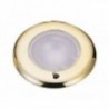 Plafonnier LED à encastrement SOLE dorée avec interrupteur
