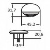 Chrome/blue recessed LED courtesy light - N°2 - comptoirnautique.com