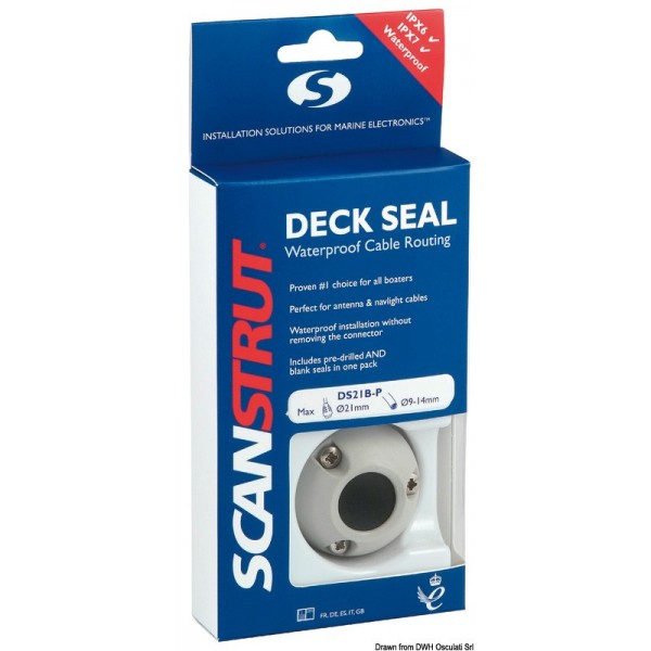 Pressa-verticale in plastica nera Ø 12/15 mm   - N°3 - comptoirnautique.com