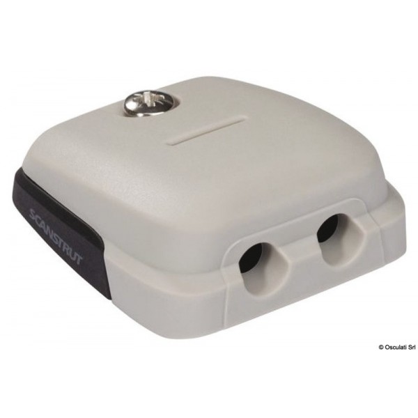 Horizontal cable gland-SCANSTRUT grey with double cable   - N°1 - comptoirnautique.com