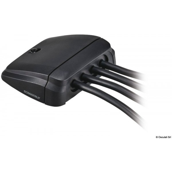 Horizontal cable gland-SCANSTRUT black multiple cable   - N°1 - comptoirnautique.com