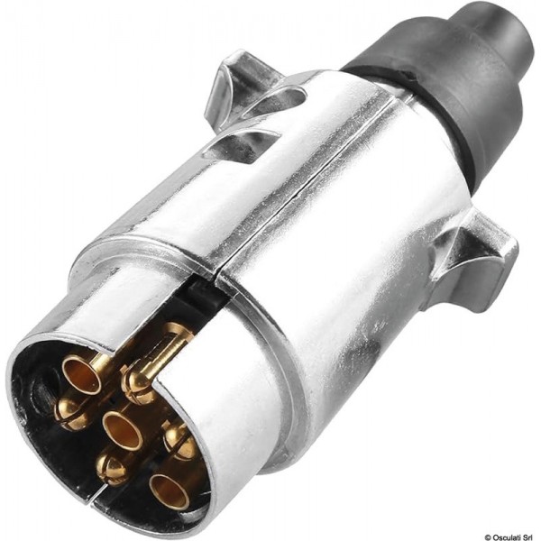 7-poliger Stecker Schraubkontakte für Anhänger - N°1 - comptoirnautique.com