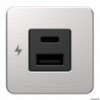 SCANSTRUT Tile double A+C USB socket stainless steel - N°1 - comptoirnautique.com