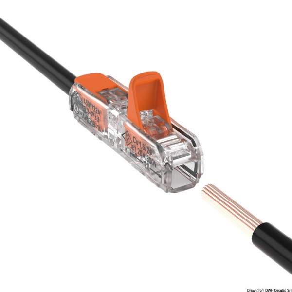 Conector de empalme en línea WAGO 4 mm2 - N°1 - comptoirnautique.com