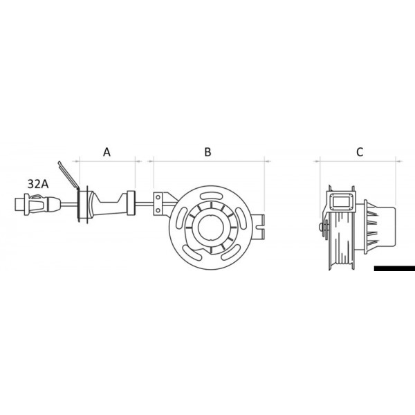 Câble de quai électrique rétractable 32 A - N°5 - comptoirnautique.com
