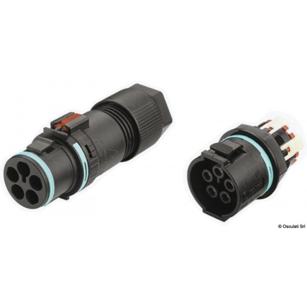 2/3/4-poliger Panel- oder Schottstecker - N°2 - comptoirnautique.com