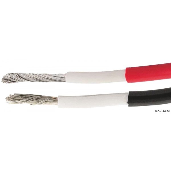 Câble de batterie cuivre étamé noir 25 mm - 24m - N°2 - comptoirnautique.com