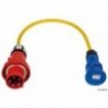 Adaptateur pré-câblé pour prise 63 A et fiche 32 A