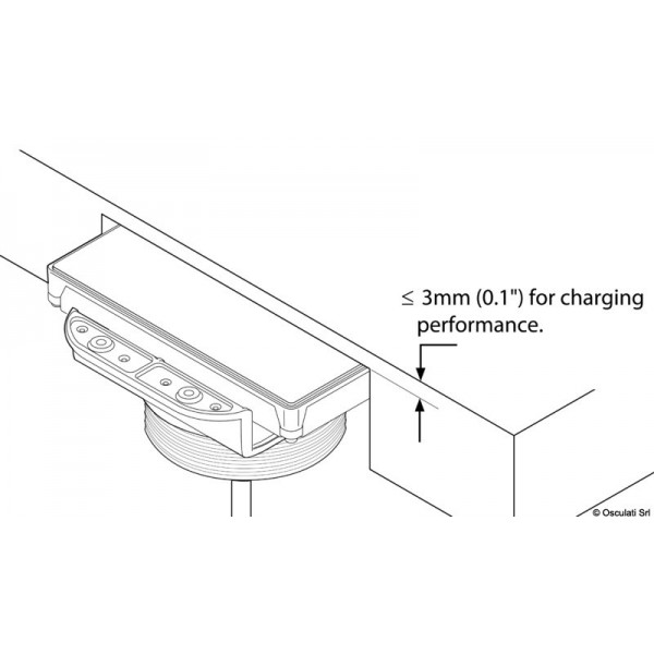 Chargeur sans fil ROKK HIDDEN 15W 12/24V  - N°3 - comptoirnautique.com