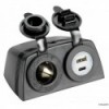 Steckdose für Zigarettenanzünder-Zigarren + USB-A+USB-C mit Carenage  - N°1 - comptoirnautique.com