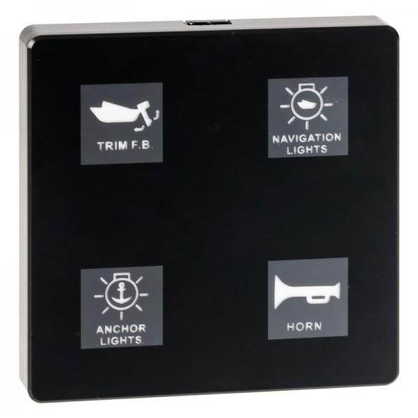 Elektrisches Touchpanel 4 Schalter - N°1 - comptoirnautique.com