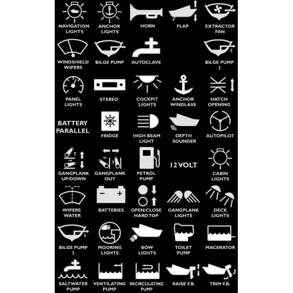 Touch Panel 4 Schalter High power - N°1 - comptoirnautique.com