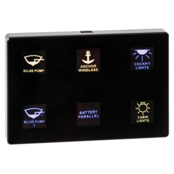 Pannello elettrico sensibile al tatto con 6 interruttori - N°3 - comptoirnautique.com