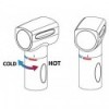 Saturn shower mixer horizontal black - N°4 - comptoirnautique.com
