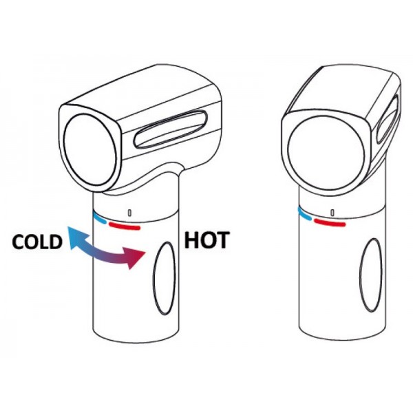 Miscelatore doccia Saturn verticale nero - N°4 - comptoirnautique.com