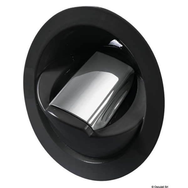 Douche eau froide Saturn base verticale noir - N°1 - comptoirnautique.com