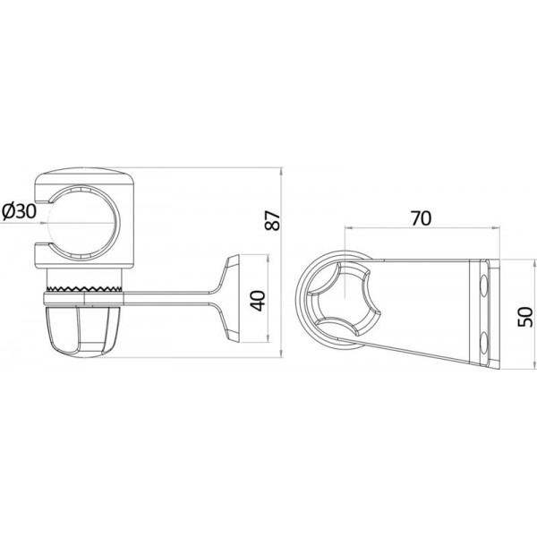 Support pour dousche inox - N°2 - comptoirnautique.com