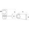 Support pour dousche inox - N°2 - comptoirnautique.com