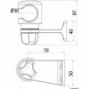 Support pour dousche Saturn - N°3 - comptoirnautique.com