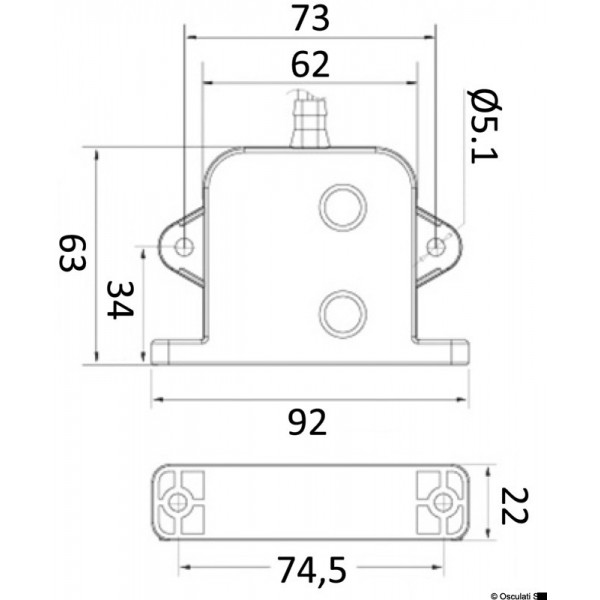 Electronic switch autom. bottom pumps 20 A - N°2 - comptoirnautique.com