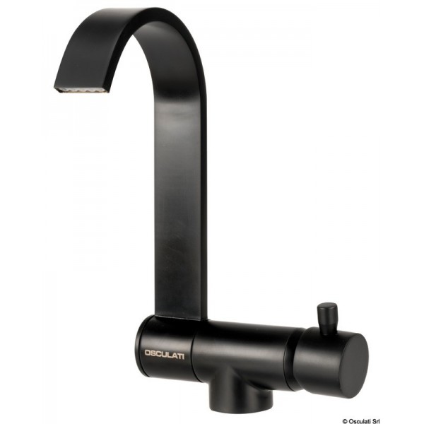 Schwarzer Wasserhahn Style versenkbar Warm- + Kaltwasser - N°1 - comptoirnautique.com