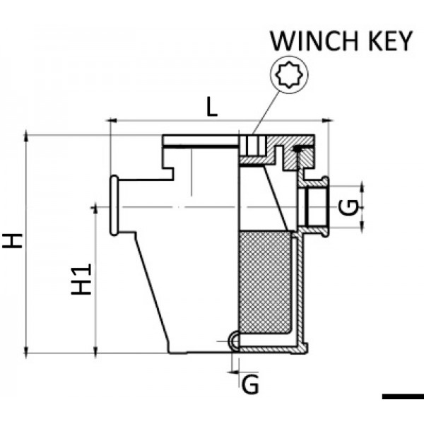 Deckel für Filter aus Polycarbonat 17.641.00/01  - N°2 - comptoirnautique.com