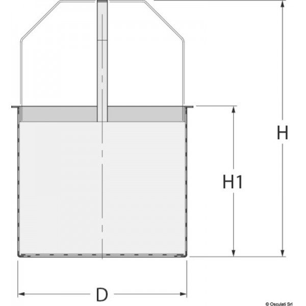 Cesto em aço inoxidável 316 para filtro GUIDI Mediterraneo G 3" - N°2 - comptoirnautique.com
