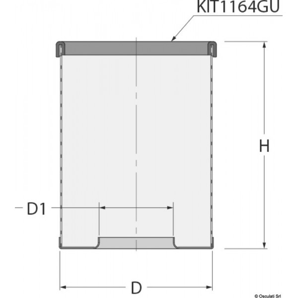 Corbeille inox 316 pour filtre GUIDI Ionio G 2"  - N°2 - comptoirnautique.com