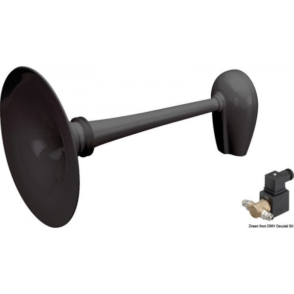 Avertisseur noir homologué RINA 24V 20/75 m - N°1 - comptoirnautique.com