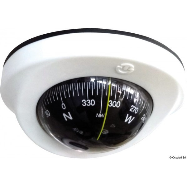 Compas plafond RIVIERA Astra 4" blanch/noir - N°1 - comptoirnautique.com