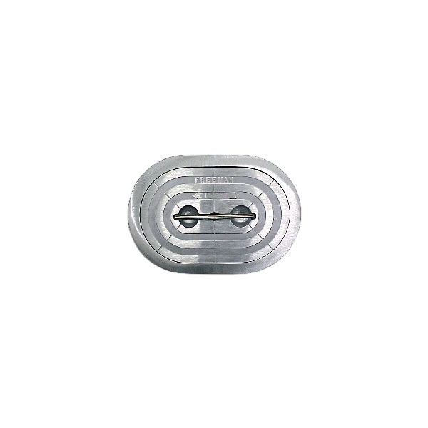 Trappe étanche Alu Ovale 15x24'' - Dormant Alu FM160 Freeman - N°1 - comptoirnautique.com
