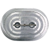 15x24'' Oval Alu watertight hatch - Alu frame