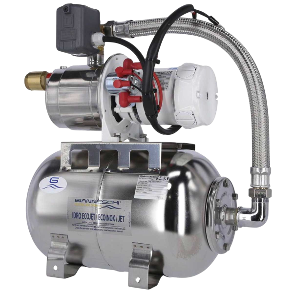 EcoInox 2 water unit with 20L stainless steel tank - 24V - 55L/min - N°3 - comptoirnautique.com