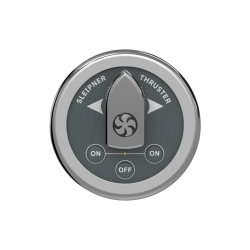 Round control panel with...