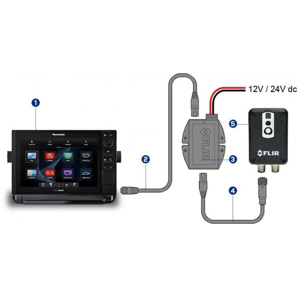 SYSTÈME DE SURVEILLANCE THERMIQUE MARITIME AX8 schéma d'installation - N°4 - comptoirnautique.com