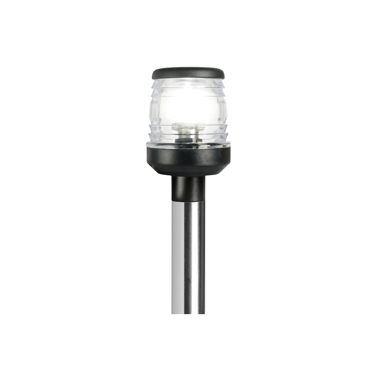 Hampe lumineuse inox rabattable feu plastique noir 60 cm OSC-11.130.00 Osculati