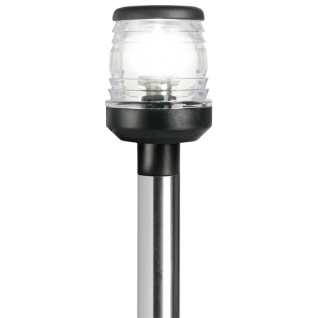 Hampe lumineuse inox rabattable feu plastique noir 60 cm OSC-11.130.00 Osculati