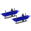 Paire de sondes traversantes en acier inoxydable StructureScan HD avec câble en Y NA677 Lowrance/Simrad - N°1 - comptoirnautique.com