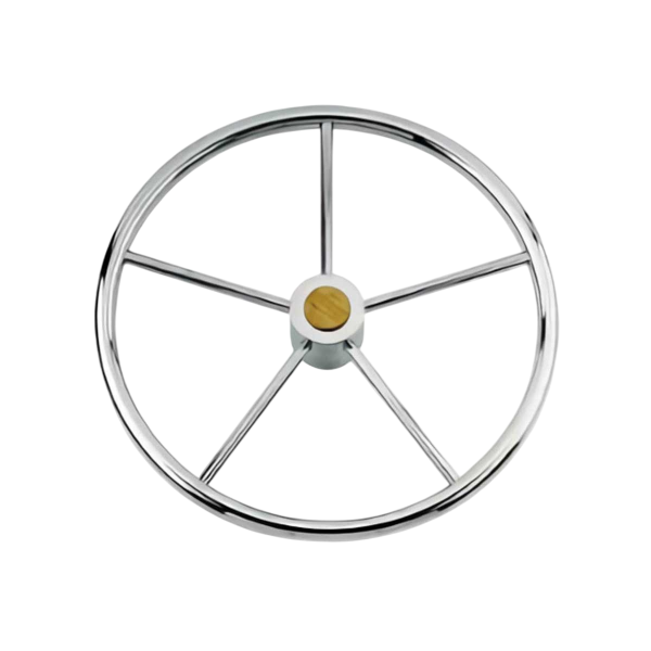 Stainless steel wheel bar diameter 500mm with MO cone attachment - N°1 - comptoirnautique.com
